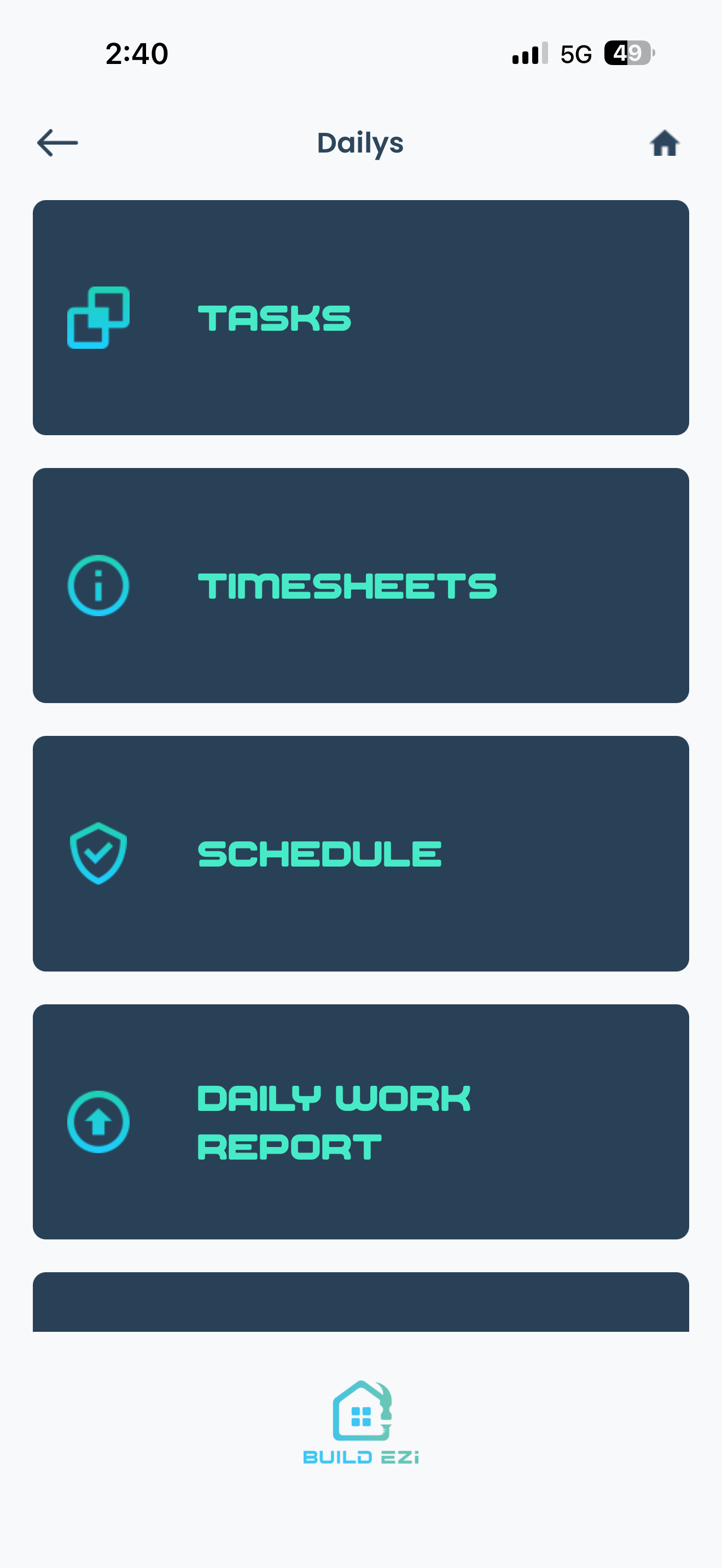 Build Ezi Project Detail — Plans, Docs, People, Daily